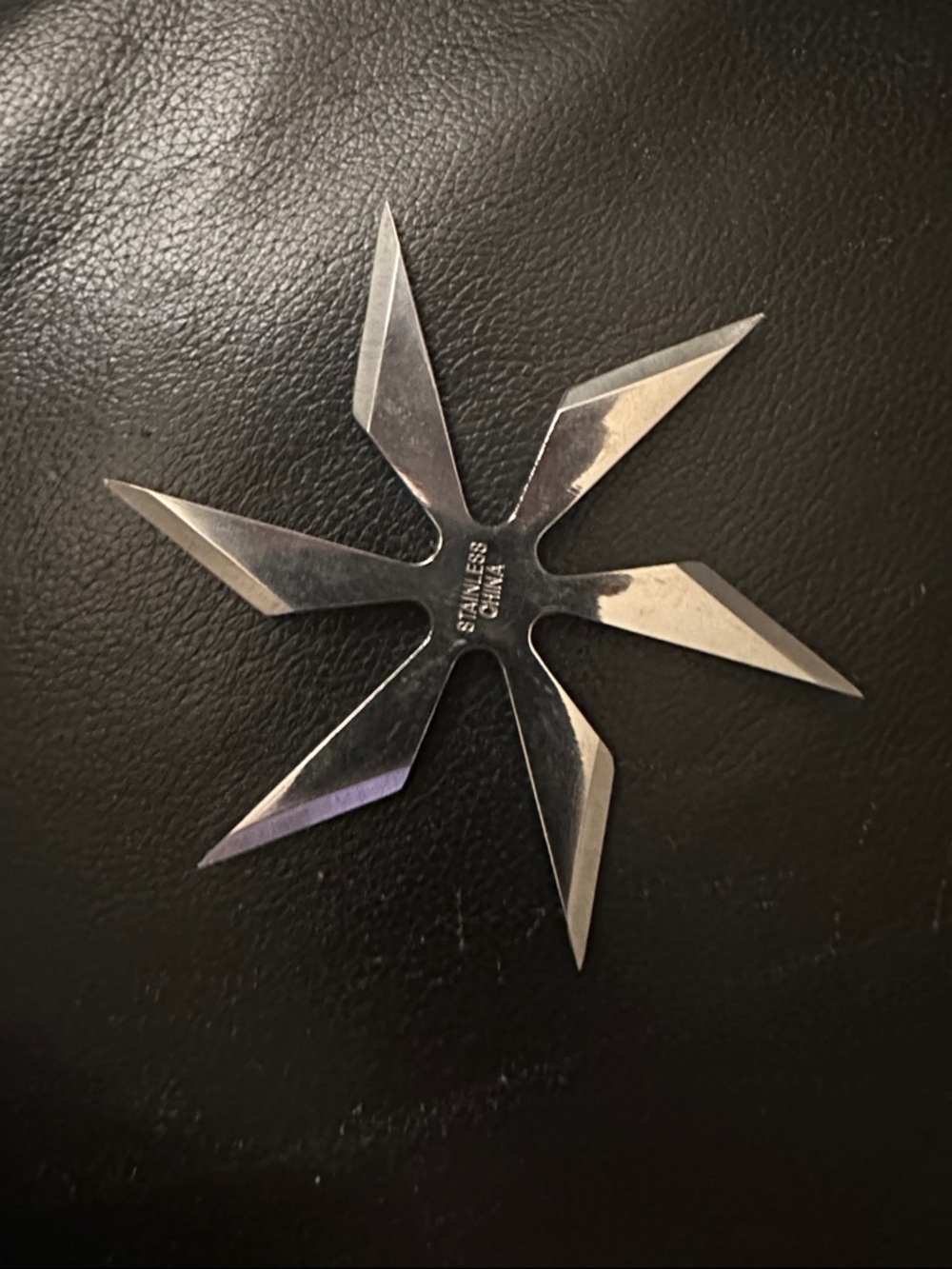 Stainless Steel 6-Point Chinese  Throwing Star